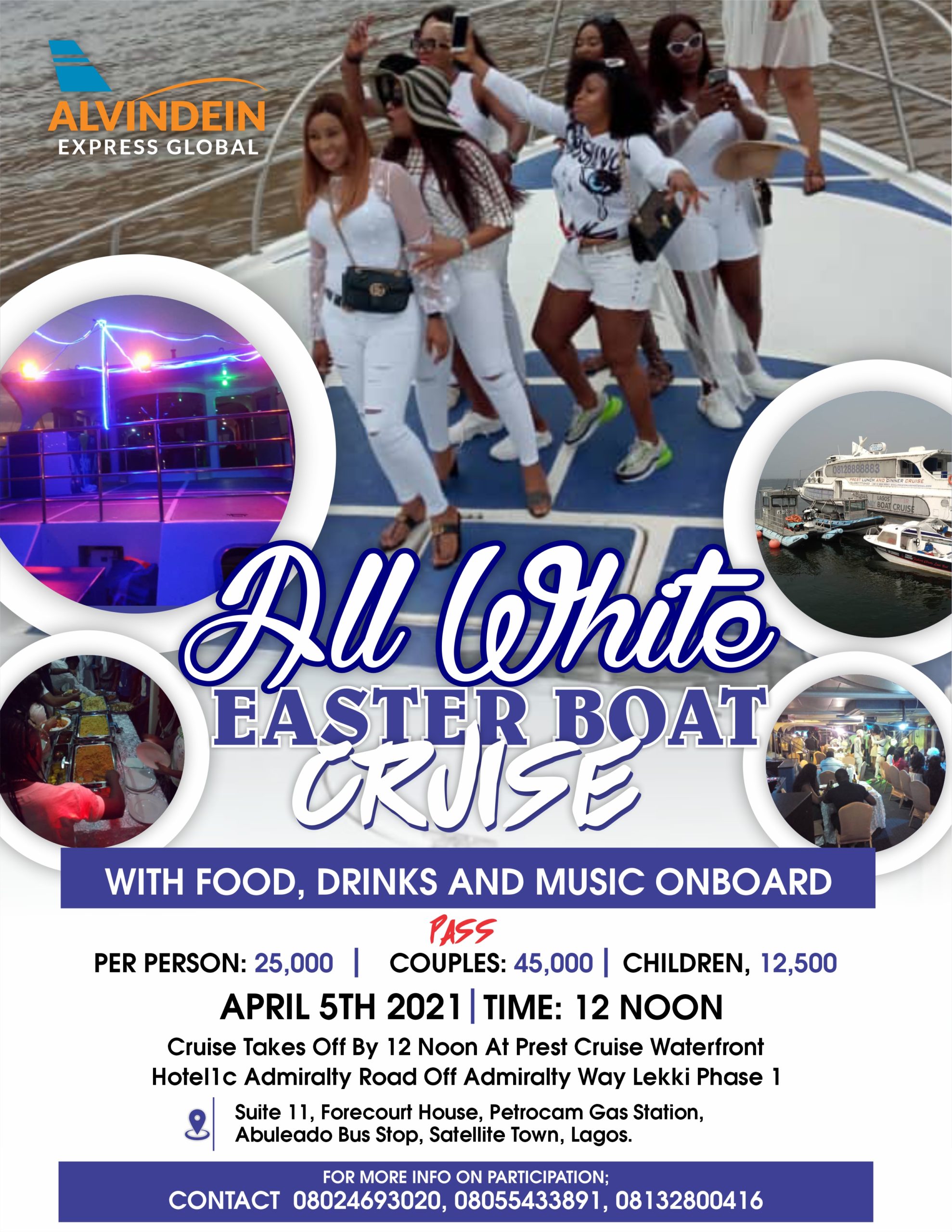 All White Easter Boat Cruise